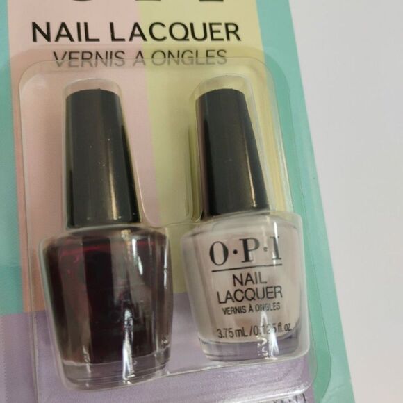 OPI Mini Nail Polish Set of Two Brand New 4 bottles total Nail Laquer Nail Stren - Picture 4 of 12